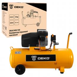 Компрессор поршневой маслянный DEKO DKAC400/100 081-3226