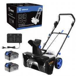 Снегоуборщик аккумуляторный DEKO ST41, 2*20В, 2*5.0Ач, 50см, 2 фары 085-4445