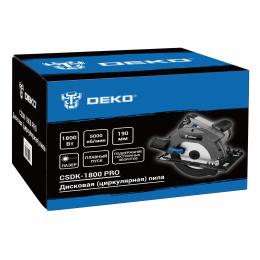 Дисковая (циркулярная) пила DEKO CSDK-1800 PRO, 1800Вт, 190мм диск 085-1152