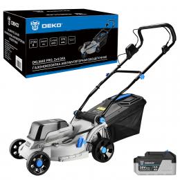 Газонокосилка аккумуляторная бесщеточная DEKO DKLM40 PRO, 2х20В, 2x4.0Aч 081-2013-2